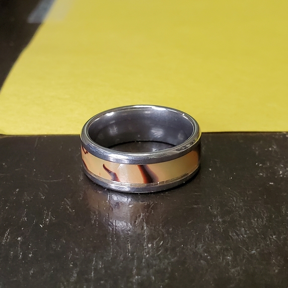 Enamal Stainless Steel Ring #42 size 9 - Picture 4 of 4